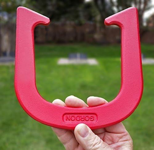 Gordon Professional Pitching Horseshoes - NHPA Sanctioned for Tournament Play - Drop Forged Construction - One Pair (2 Shoes) - Medium Weight