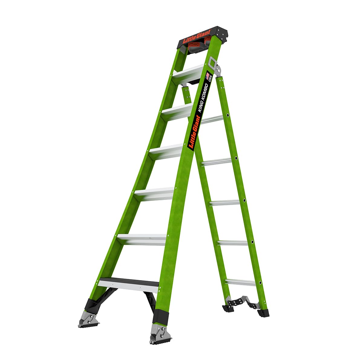 Little Giant Ladders King Kombo Technical 2.0 3-in-1 All-Access Ladder, Type IAA - Special Duty, 7ft