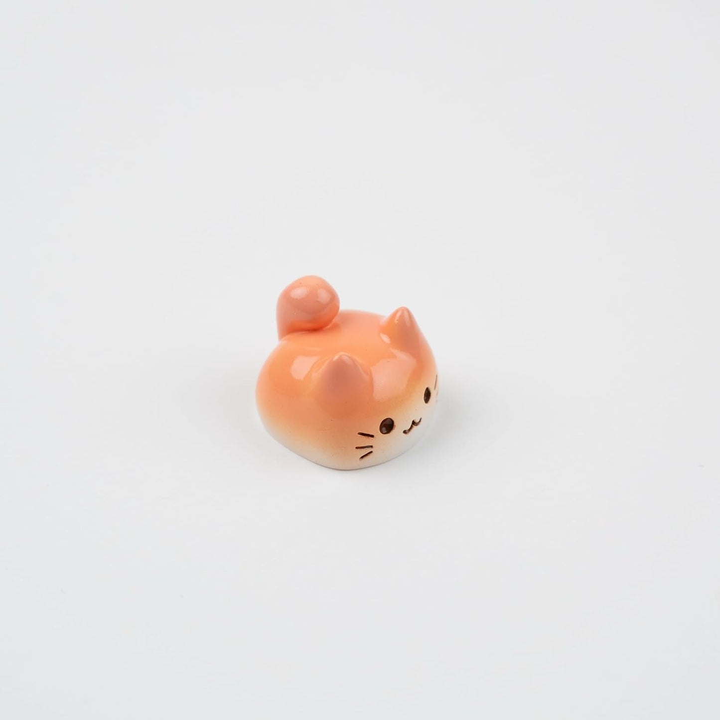Witwikey 1U Artisan Cat Keycap for Mechanical Keyboards Esc, Orange Cat, Handmade Resin, Size, MX Switch Compatible