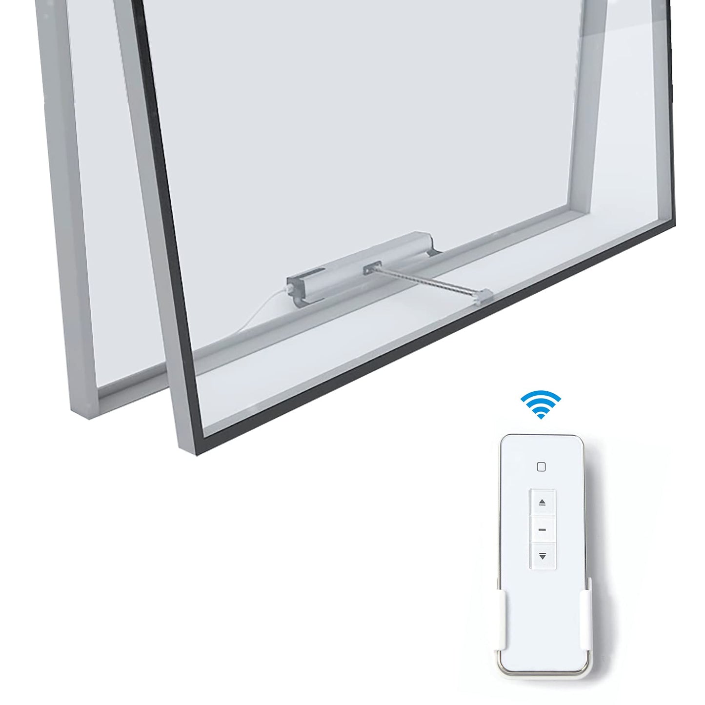 Olideauto Automatic Single Chain Window Closers Running Trip is Adjustable from 3.94inch to 15.74inch,DC24V Motorized Window Opener AC110V Input Power with Low Noise