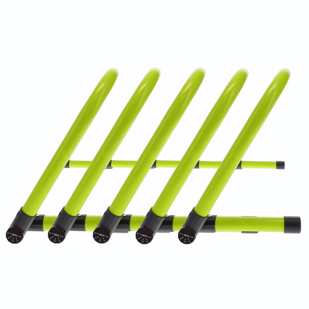Body Sport Adjustable Athletic Speed Training Hurdles, Jumping & Speed Training Fitness Equipment, Hurdles for Track & Field, Basketball, Soccer & More, Set of 5