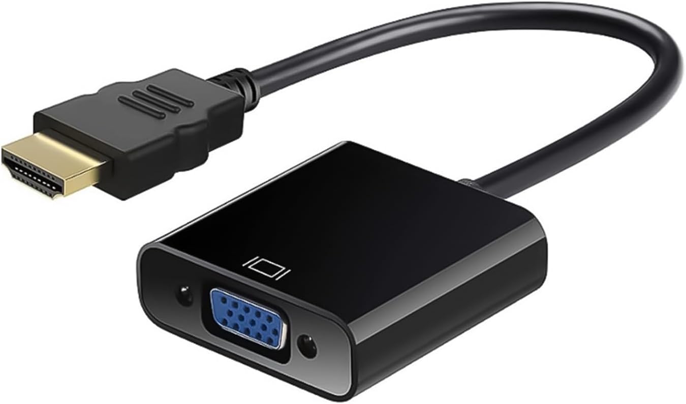 JINPIAOPIAO 1080P HDTV to VGA Cable Adapter HDTV Male to VGA Female Video Converter for PC Laptop Projector Monitor