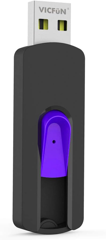 VICFUN 10 Pack 128MB 2.0 128MB, Pack USB Flash Drives USB Flash Drive Slide Retractable USB Memory Stick Multi-Color