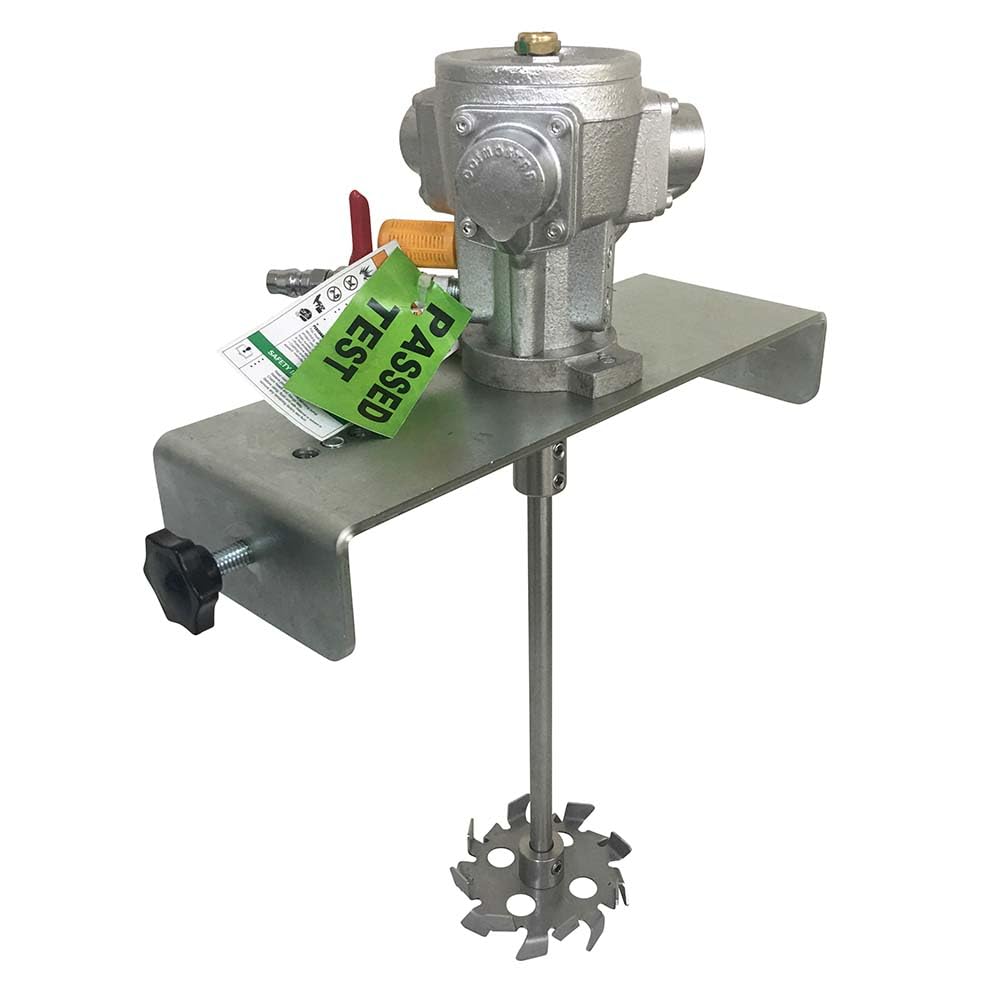 COSMOSTAR 1/8HP 5 Gallon Pneumatic Agitator Pail Drum Bucket Paint Mixer| Pneumatic Bracket Mixer, Paint Stirring Machine Bracket Air Agitator Paint Mix Tool, Tank Barrel Air Mixer