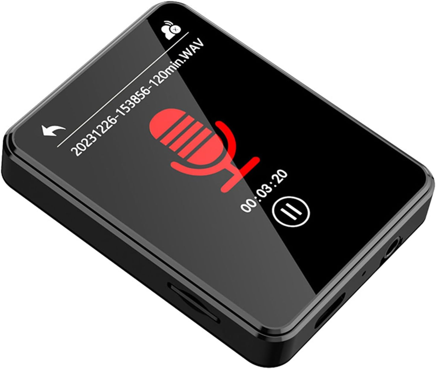 Docooler MP3 MP4 2.4 Inch MP3 Player with Speaker Full Touch Screen BT with Built in Speaker and TF Card Expansion