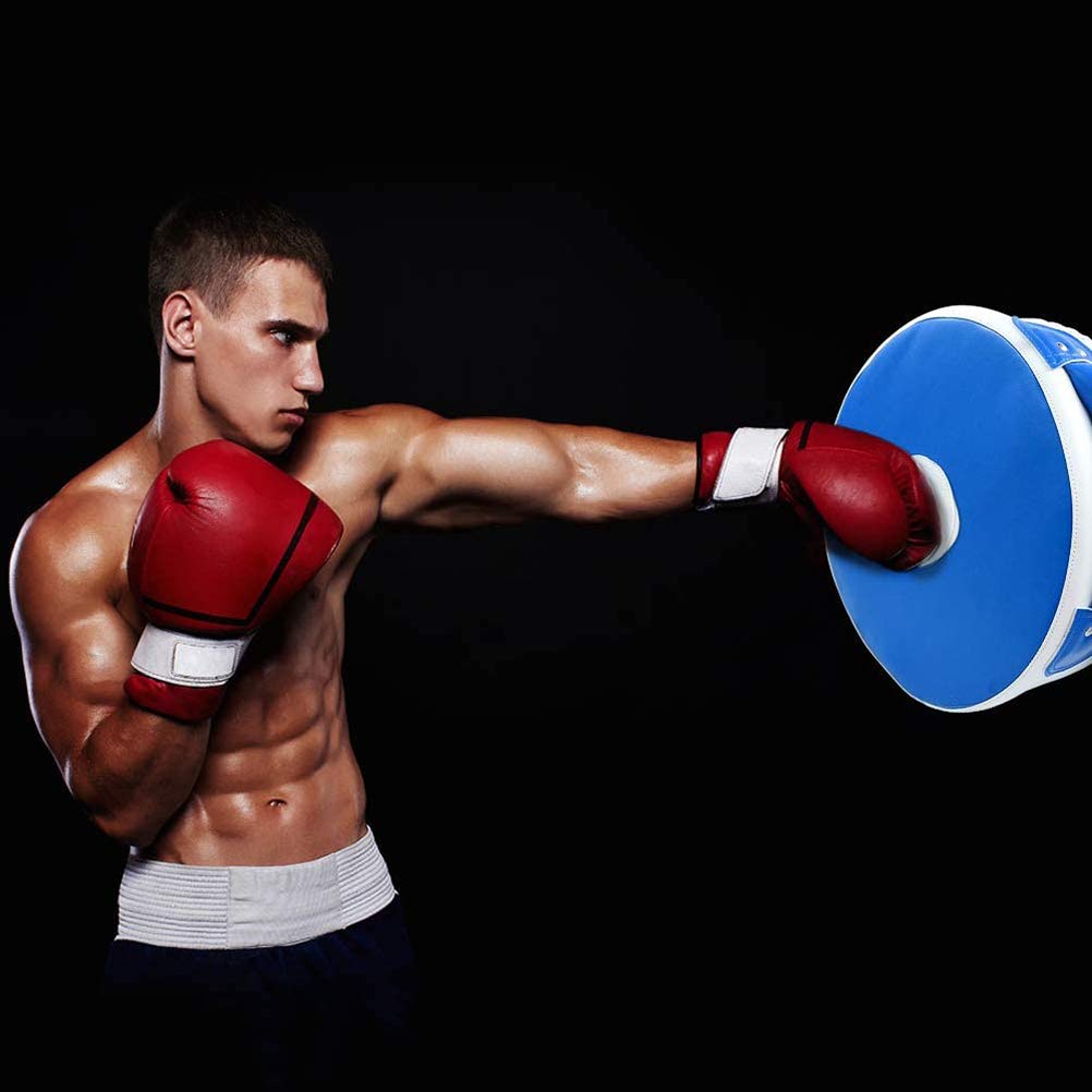 Aoneky Pro 14" Leather Punch Shield - Focus Mitt for Boxing, MMA & Kickboxing Training | Ultra-Lightweight Strike Pad with Shock-Absorbing Padding for Trainers & Partners