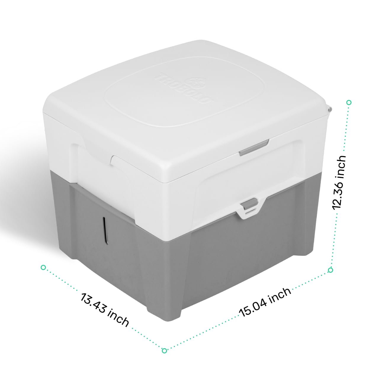 TROBOLO WandaGO Composting Toilet, Portable Outdoor Camping Toilet, Urine Diverting Dry Toilet With Height Adjustment