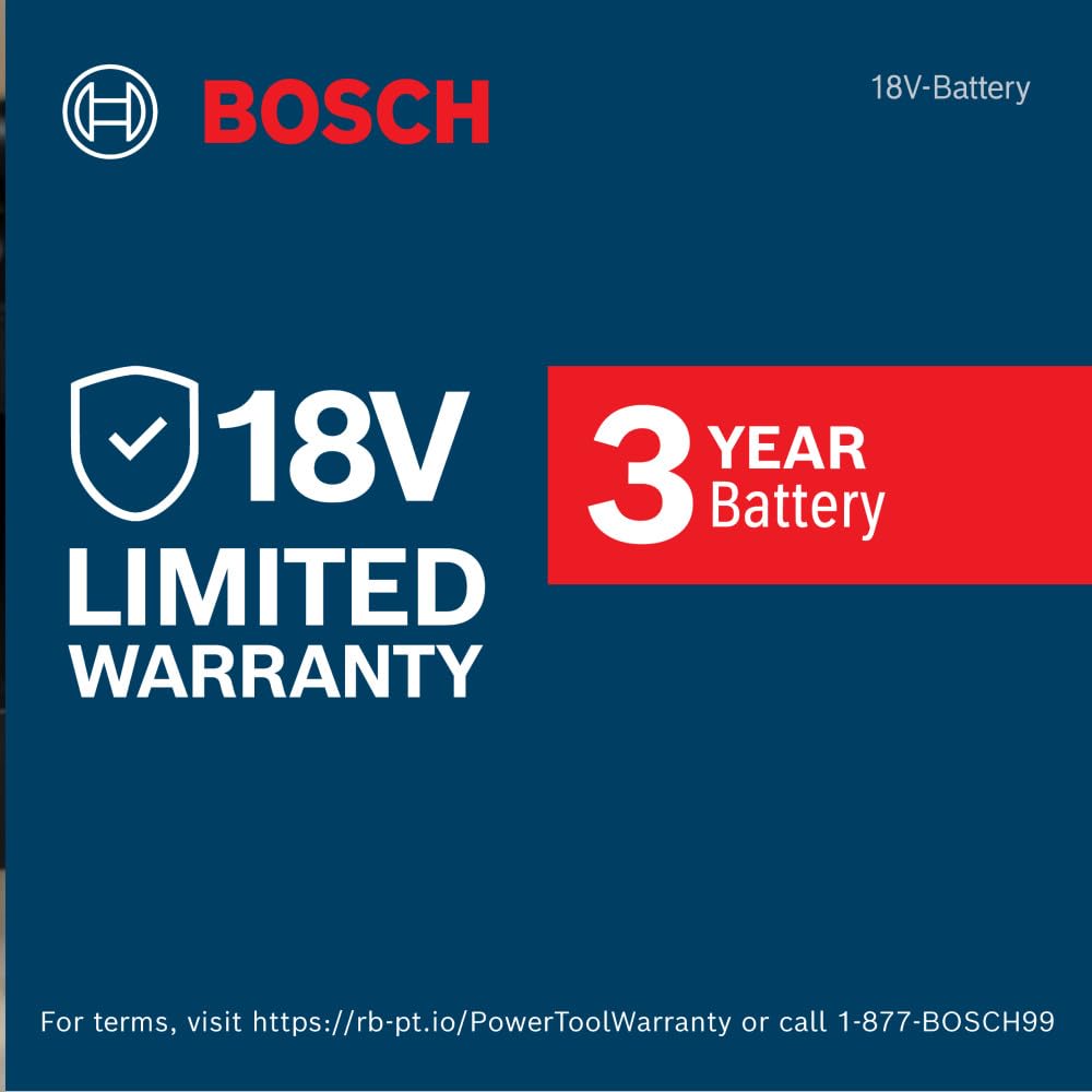 BOSCH GXS18V-27N18X 18V Battery and Charger Kit with 8.0 Ah High Power Battery and 16 Amp Turbo Fast Charger