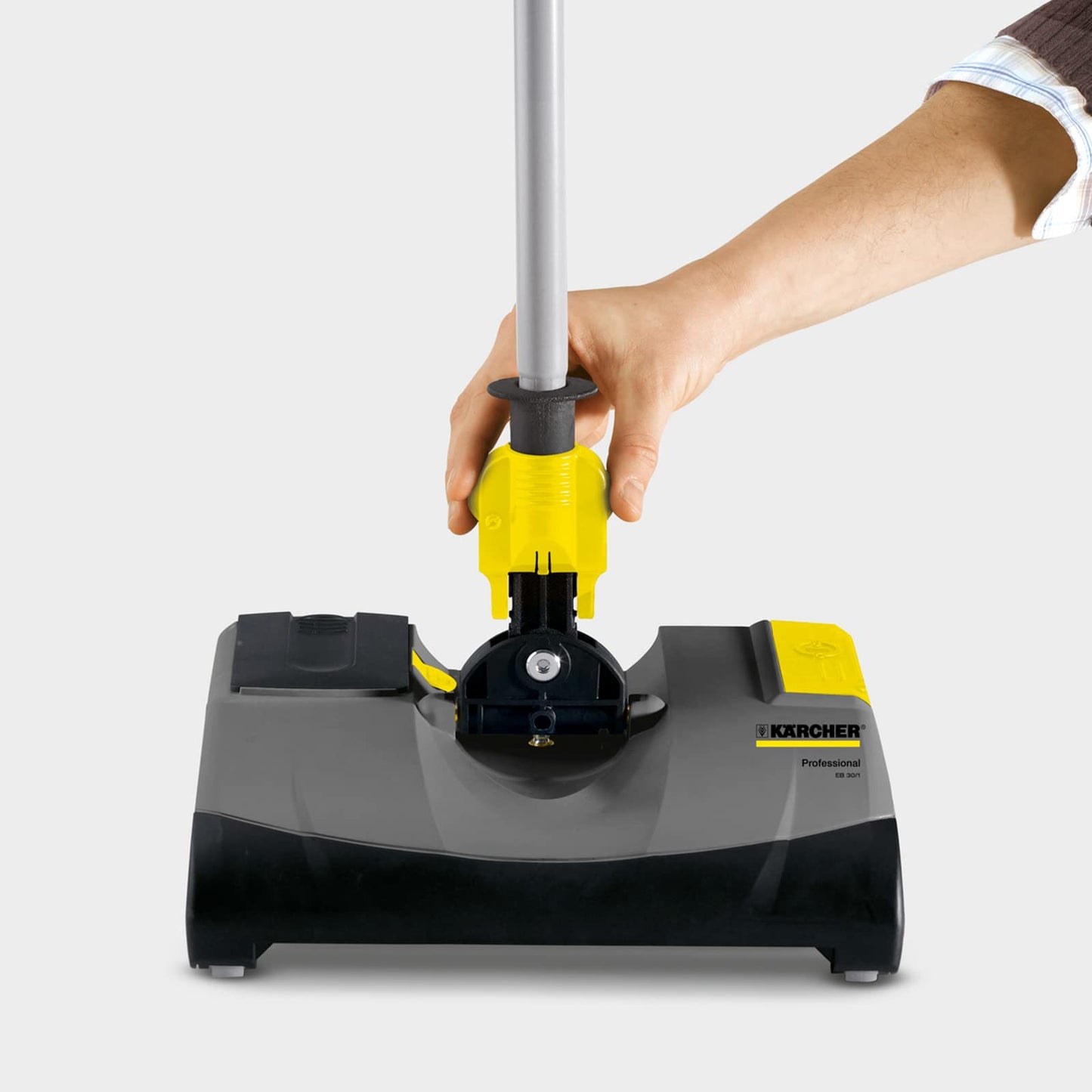 Kärcher EB 30/1 Commercial Electric Broom, Cordless Sweeper, Multi Surface Cleaner, Telescopic Broom Stick, Universal Joint