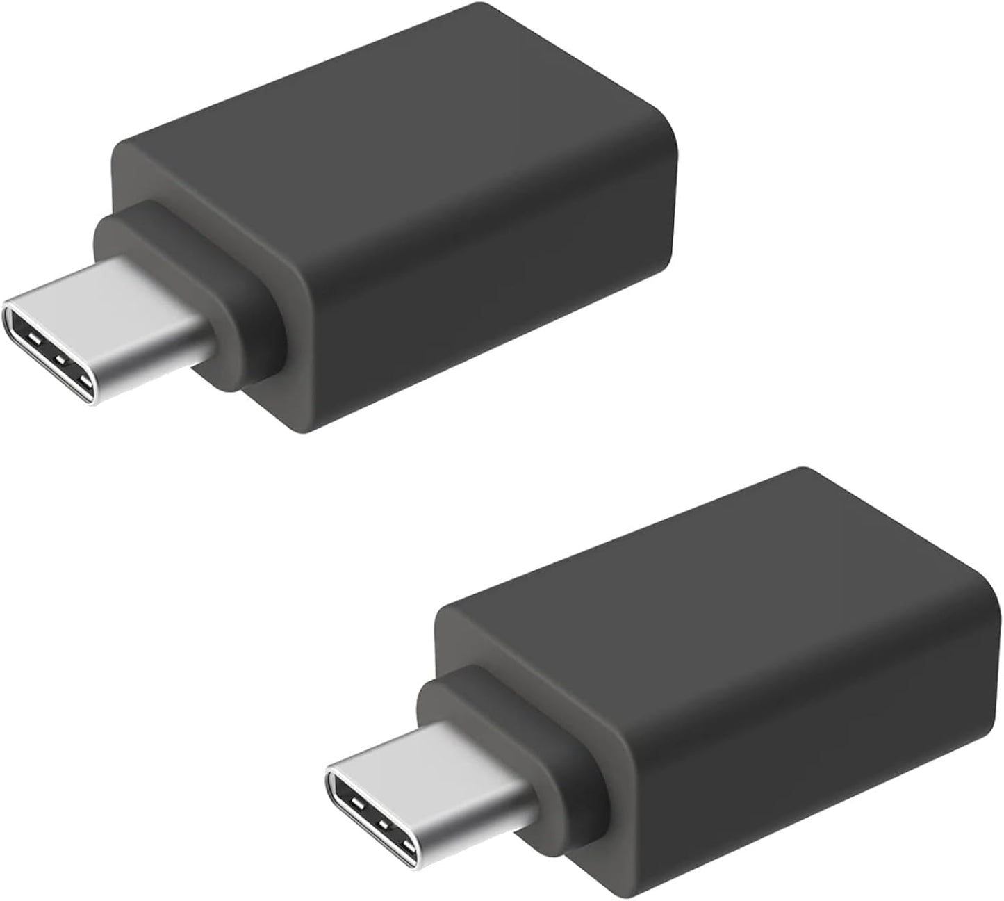 ienza Headset (2-Pack) USB-C to USB-A Adapter Converter for MacBook, PC, Android, iPhone, Receiver Dongle, Keyboard