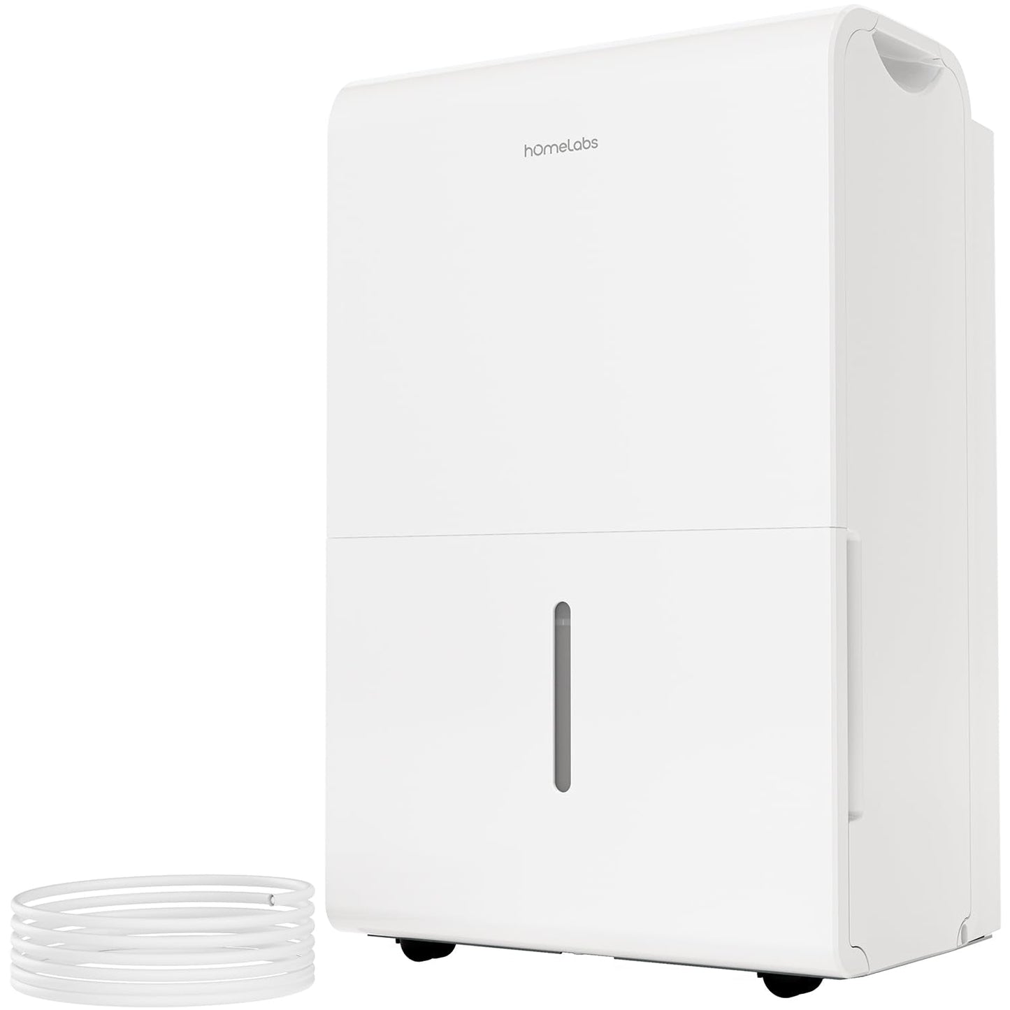 hOmeLabs Dehumidifier 7,500 Sq Ft Wi-Fi with Pump (50 Pint MAX 120 Pint at 95°F, 90% RH) for Home, Office, Basements with Powerful Moisture Removal, Humidity Control, Auto Shut-off, Quiet Operation