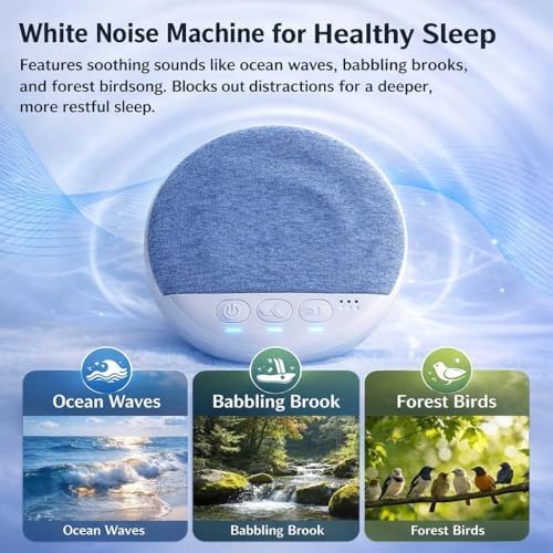 Snugeasy Pillow Speaker Bluetooth for Sleeping, Under Pillow Speaker with White Noise Timer Wireless Mini Bone