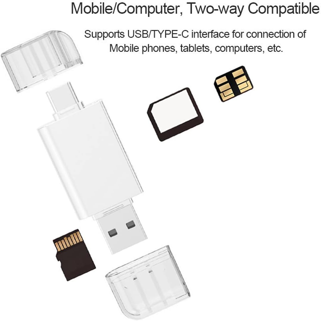 cablecc 2.0 USB-C Type C/USB to NM Nano Memory Card & TF Micro Card Reader for Huawei Cell Phone & Laptop