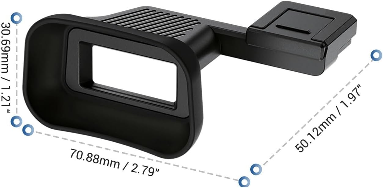 Generic A7C A7CR Compatible for Sony Alpha II / Soft Silicon Extended Eyecup Eyepiece Viewfinder Eyeshade