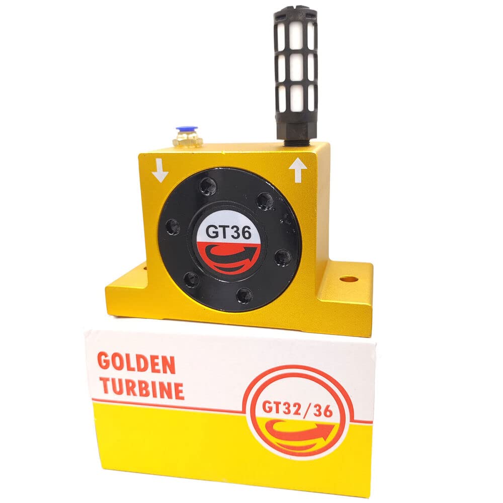 GT36 3/8'' Industrial Type Pneumatic Compressed Air Power Wheel Turbine Vibrator