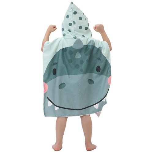 Athaelay Soft and Absorbant Kids Beach Towel Poncho Cute Stylish Cartoon Hippo Print Gift for Child Toddler