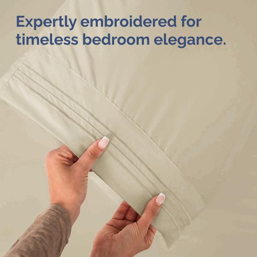 King Standard Pillow Cases - Ultra-Soft Hotel Quality Covers | Fade-Resistant & Wrinkle-Free | 2-Piece Set in Wheat