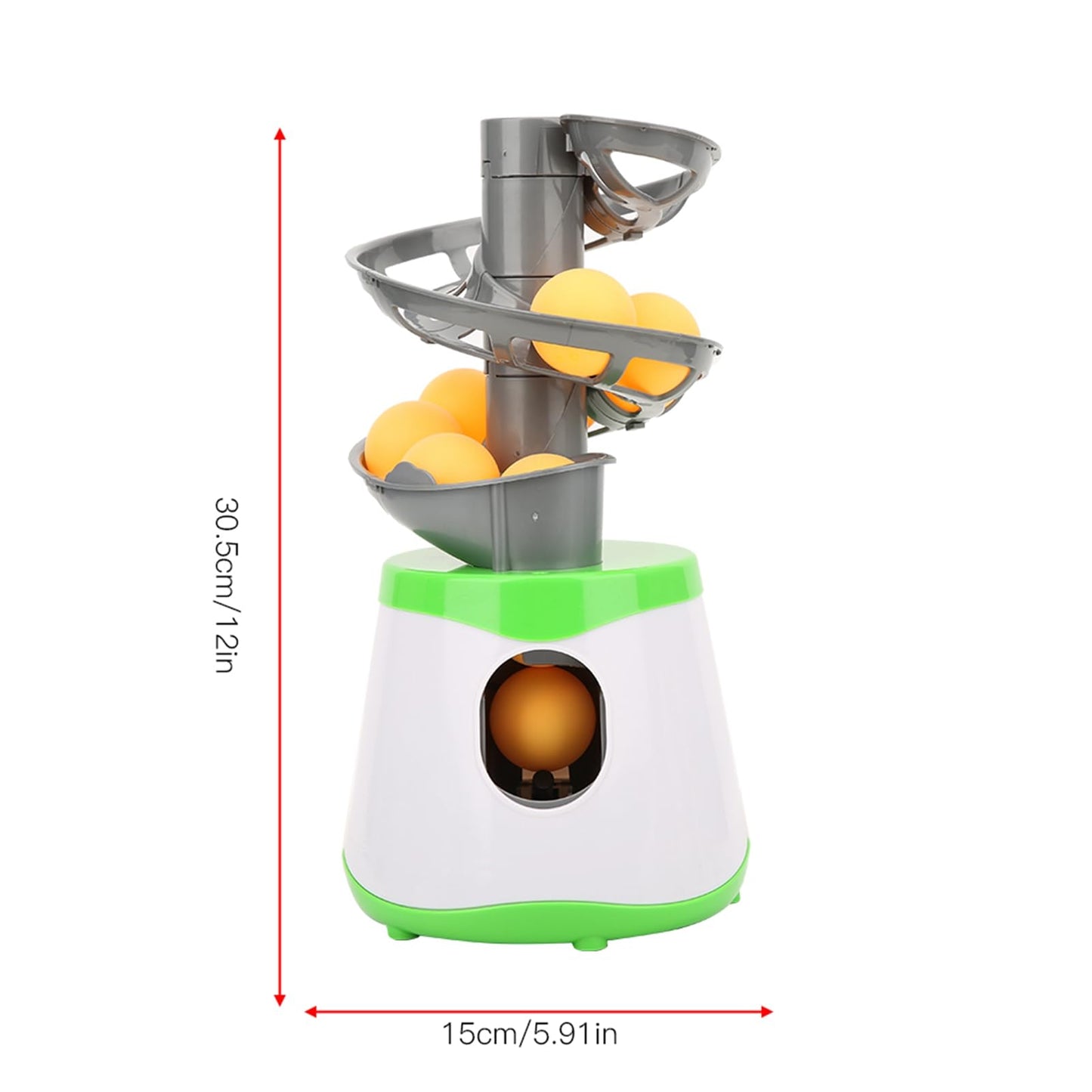 Table Tennis Serve Machine, Portable Table Tennis Trainer Automatic Launcher Robot with 10 Balls for Beginners/Lovers Table Tennis Launcher