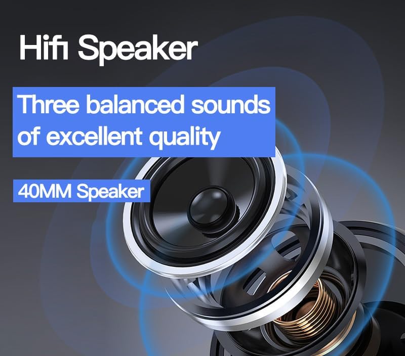 YY KATTY Upgraded Hybrid Active Headphones with Transparent Modes Playtime Wireless Bluetooth with Mic, Deep Bass
