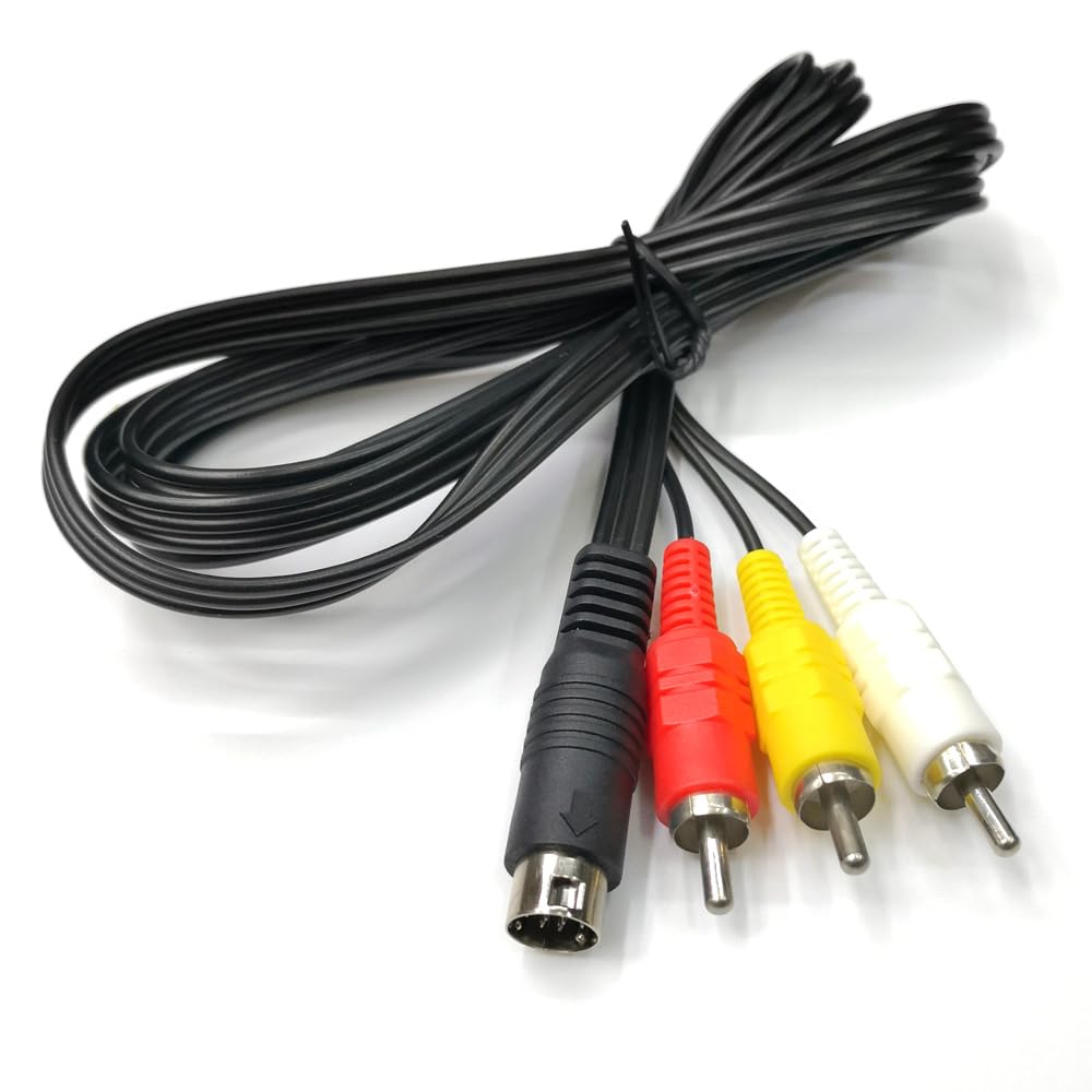 myezfit 9 9P 3 DIN Pin to RCA Audio Video Composite Cable Male Plug to RCA Male Stereo AV Wire Connection Wire Cable