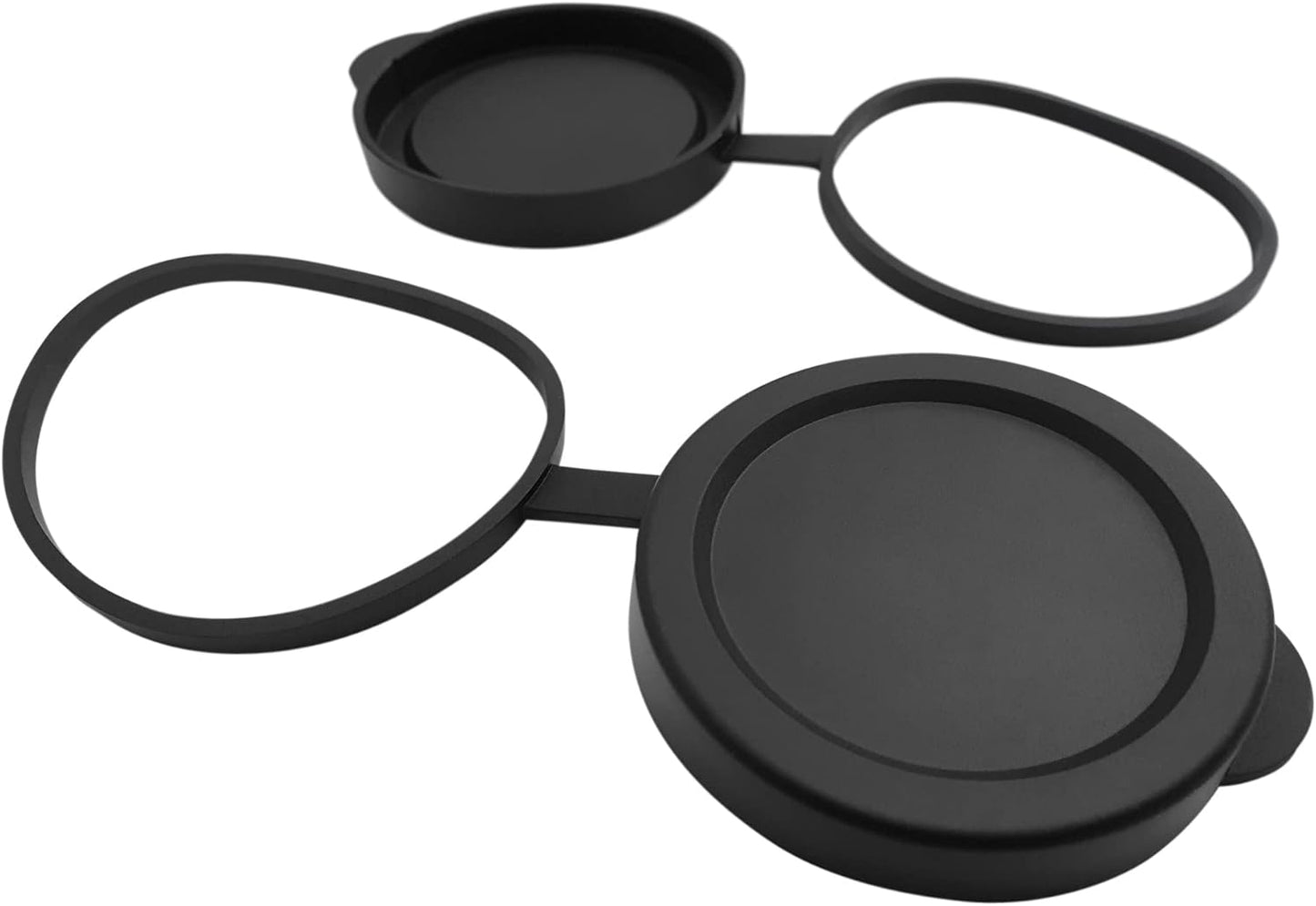Generic 50mm 59.4-60.9mm Set (59.4-60.9LC) Binocular/Monocular Objective Lens Caps Internal Diameter Rubber Cover Black