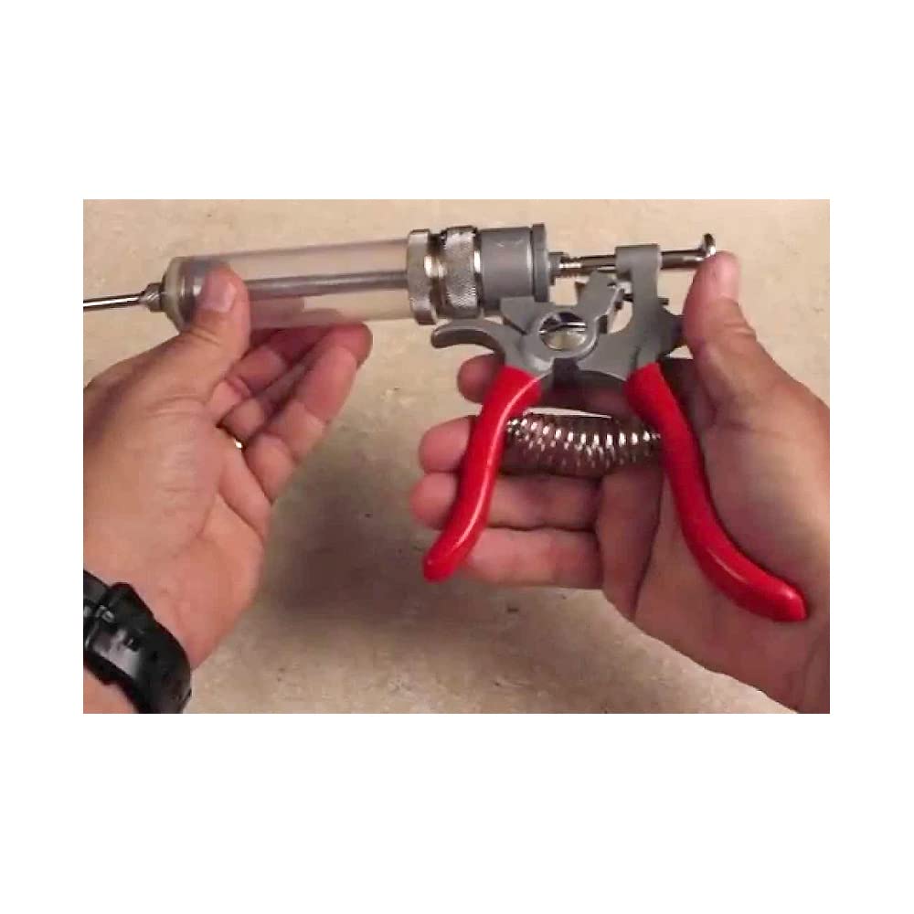 SpitJack Magnum Meat Injector Gun, Made in USA, 50ml BBQ Marinade Injector with 2 Stainless Steel Needles for Brisket, Pork Butt, Turkey and Smoked Meat