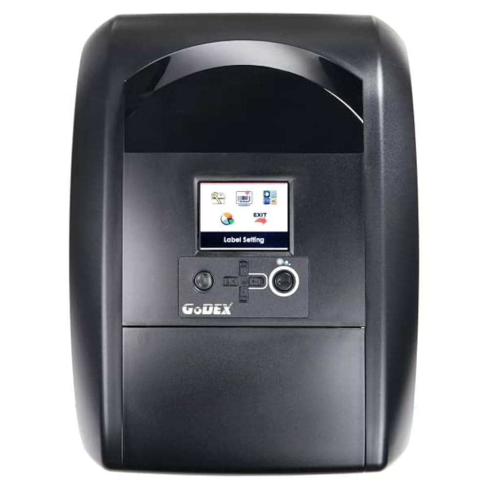 Generic Godex Model RT-700i+ Thermal Label Printer, Best Shipping Label Printers, Display, 203 dpi, 7 IPS, USB(H/D), RS232, Ethernet, BT Compatible, Thermal Printer (New Part# 011-70iR0L-A00), Black