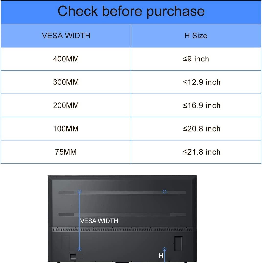 suptek 22-65 inches 800x400mm 110lbs Universal TV Stand Table Top Replacement TV Legs for LCD Flat&Curved Screen TV