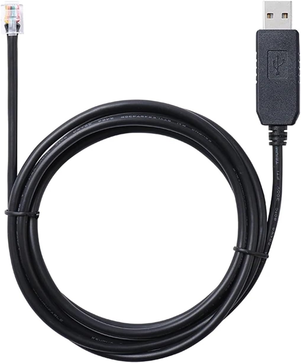 Skcvmn RS232 RJ11 6P6C Cable(1m) Skyw-tcher Syn-can Manual Control PC Link Upgrade Cable USB Serial to Firmware Upgrade
