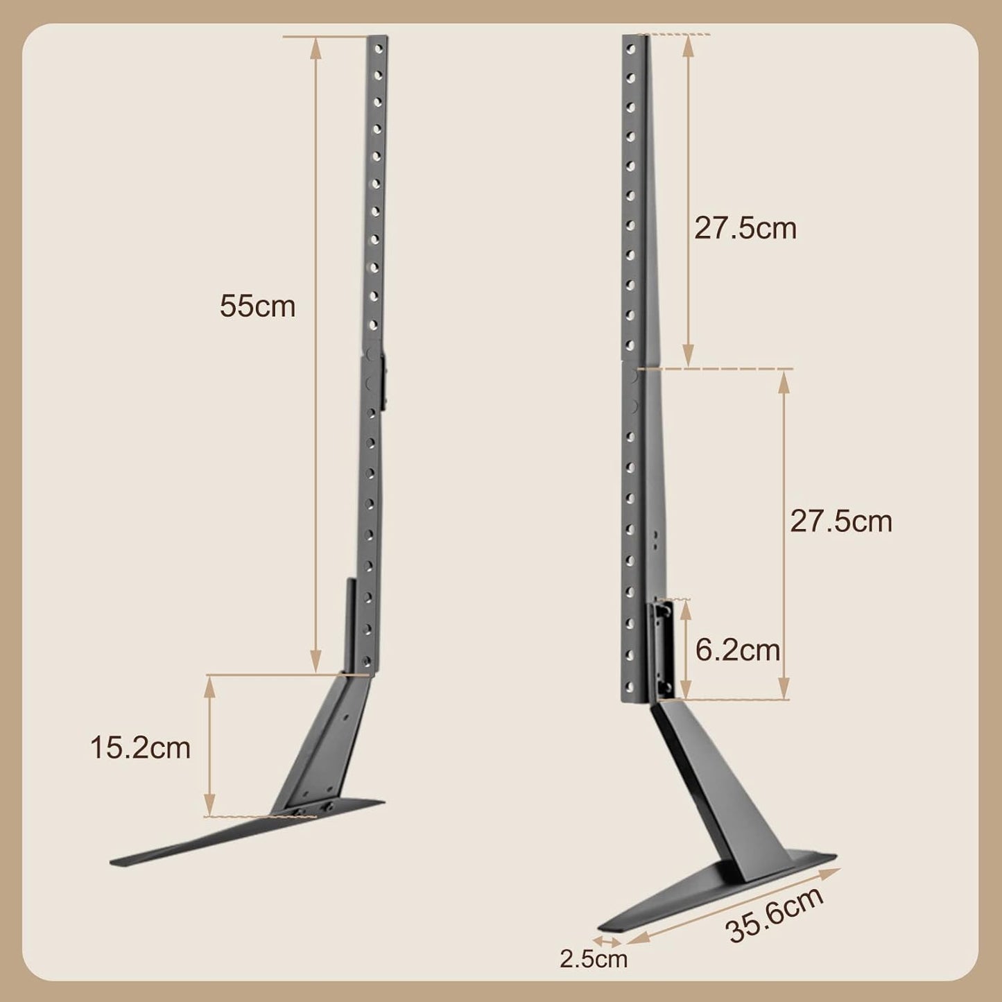 suptek 20-65 100 Universal Tabletop TV Stand for & pcs TV Installation Hardware Kit for Curved TV Bundle