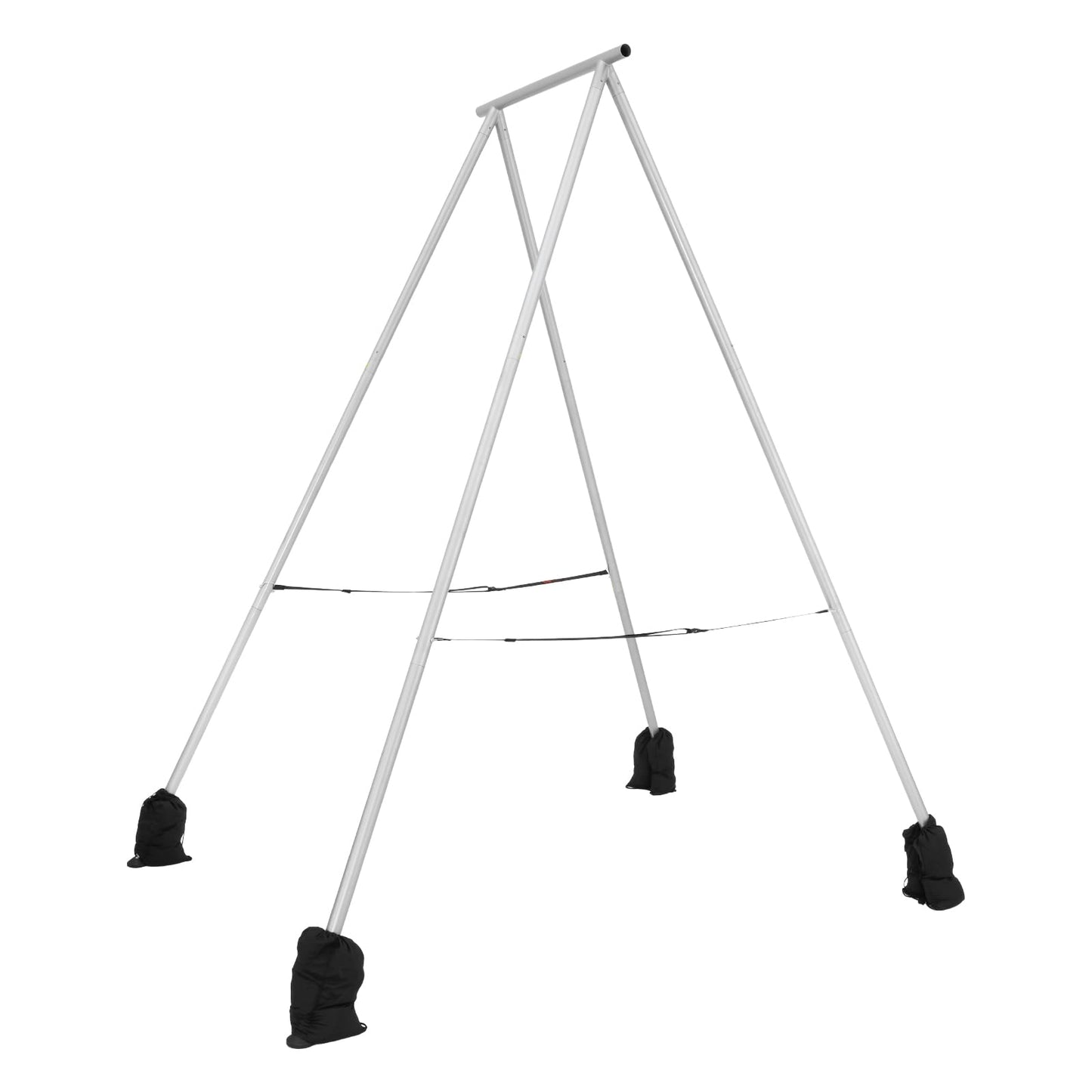 VEVOR Yoga Stand Frame, 9.6 ft Length Swing Stand, Max 551.2 lbs Load Triangular Structure Aerial Rig, Aerial Silk Stands for Yoga Enthusiasts, Non-Slip Base, Lightweight, Detachable Design