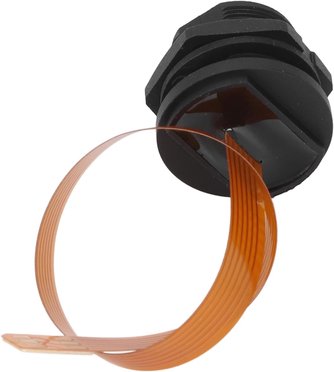 20cm PA66 IP68 SIM Card Extension Cable - Panel Mount SIM Card Slot Female to Male, Flexible Brass Extender, Waterproof
