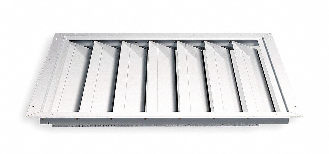Dayton 30" Whole House Fan Premium Ceiling Shutter/Ceiling Shutter, 30" x 30" Opening Required