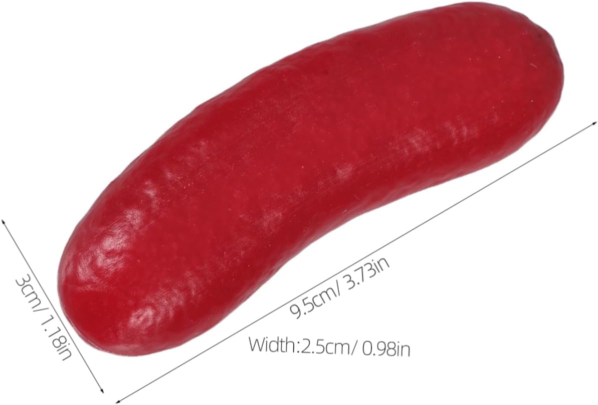 10 Pack HEALLILY Artificial Hot Dog Models Realistic Hollow Sausage Props for Food Photography Kitchen Display