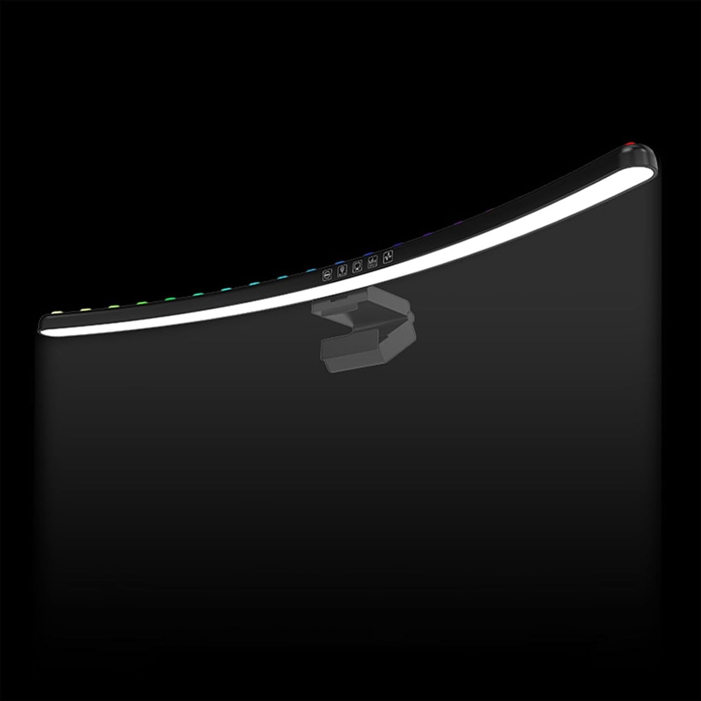 3 (3200k, 4500k, 6900k), Dimmable Diyeeni Curved Monitor Light Bar with Touch Control, Color Temperatures RGB, Timing
