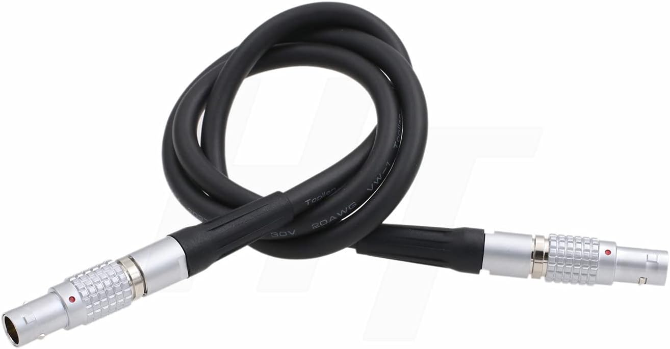 HangTon 0B 2 2 (15cm) Pin Male to Pin Male Power Cable for Teradek Bolt Bond, ARRI Alexa Camera and Transvideo