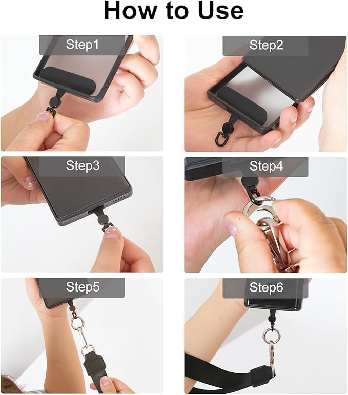 Borivilla Cell Phone Strap Crossbody Universal Phone Lanyard Adjustable Strap Compatible with Most Smartphones Aztech