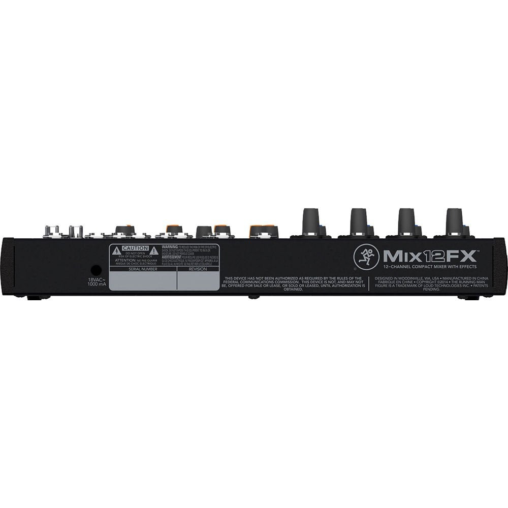 Mackie Mix Series Mix12FX 12-Channel Compact Mixer with Effects, Black