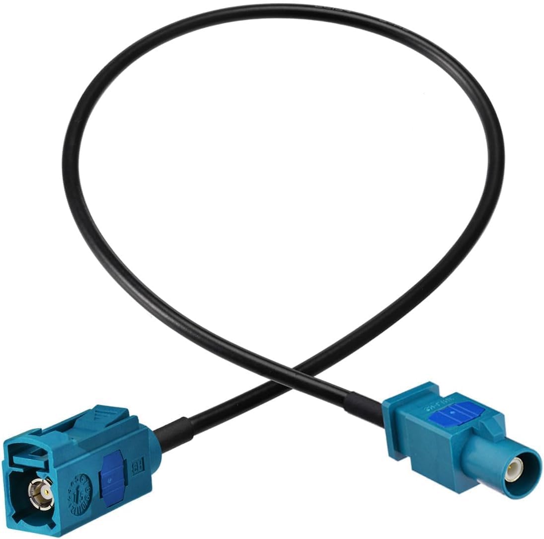 Yuslao 12inch 30cm 4G Fakra Z Female to Fakra Z Male Connector Cable Vehicle Car Antenna Extension Cable for Car Stereo