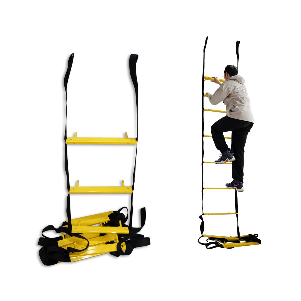 Fire Escape Ladder 3 Story | Rope Ladder Fire Escape for Homes 3rd Floor | Portable, Foldable & Compact | Emergency Ladder Suitable for Balcony & Windows | Survival Tool in Case of Fire Brake