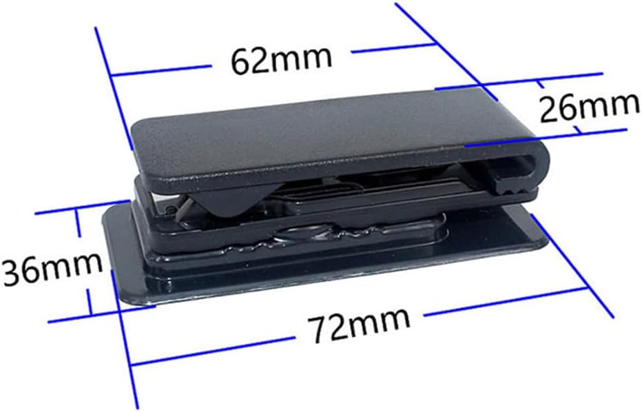 Ranyi 2 Pack 360 Cassette MP3 MP4 Microcassette Universal Rotation Belt Clip for Portable Players Recorders/