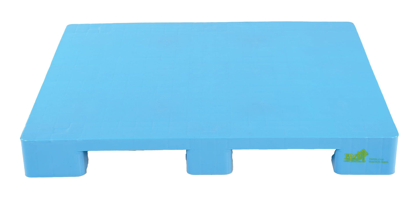 Vestil PLPS-4840-9L High Density Polyethylene Hygienic Rackable Pallet/Skid 39 In. x 46-7/8 In. x 5-1/2 In. 8,800 Lb. Floor Capacity Blue