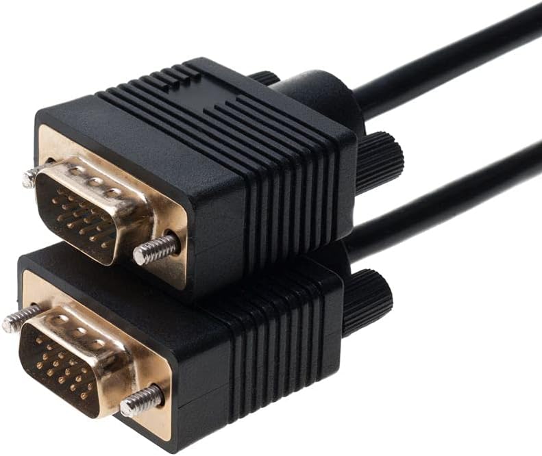 3FT 1080P Cables Direct Online SVGA Monitor Cable - Male to Male VGA to VGA for PC, Projector, Laptop, TV