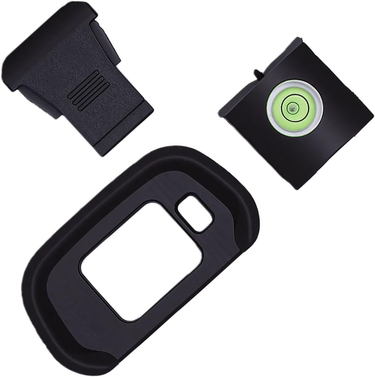 R7 Dpofirs AntiDust Hot Shoe Cover & Eyecup | Soft Silicone Viewfinder Cup with Bubble Level