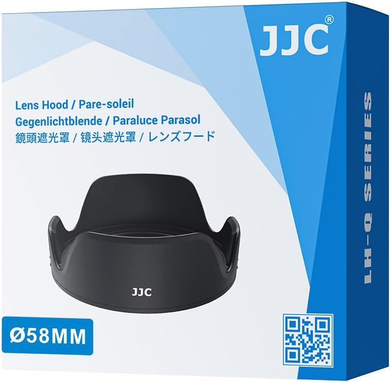 58mm T7 T6 T8i T7i T6i T5i SL3 SL2 90D 80D 77D 18-55mm 58mm JJC Tulip Flower Lens Hood Accessories for Canon EOS Rebel