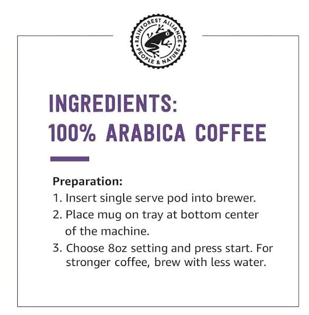 Solimo Dark Roast Coffee Pods - French Roast for Keurig 2.0 Brewers | 24 Count Pack