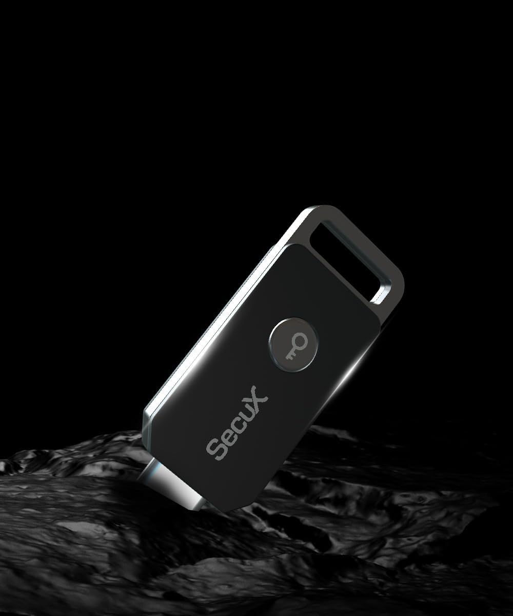 SecuX FIDO2/U2F 2FA PUFido USB-C Security Key with PUF Technology, Certified, Hardware-Rooted Unclonable Security