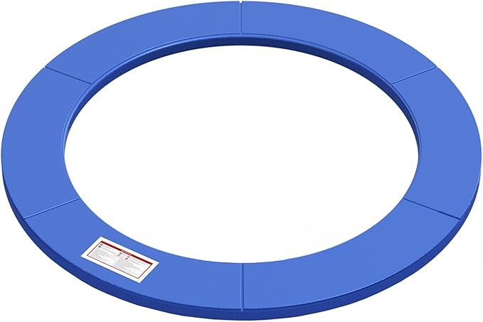 LANGXUN Universal Trampoline Repalcement Safety Pad, 8ft 10ft 12ft 14ft 15ft 16ft Waterproof Surround Spring Foam Cover for Round Frame