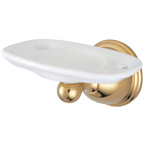 Kingston Brass BA3966PB Restoration Toothbrush with Tumbler Holders, Polished Brass