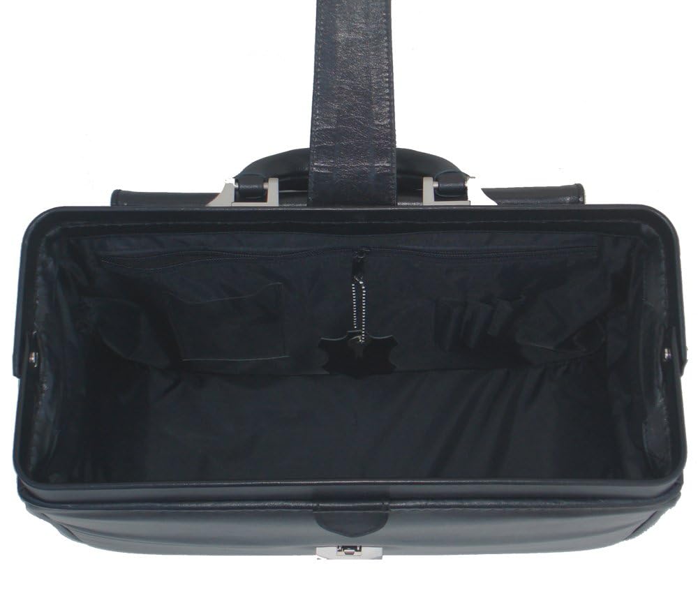 R.A. BÖCK DIAGNOSTICS RA Bock Fine Leather Doctor Bag - Medium - Black